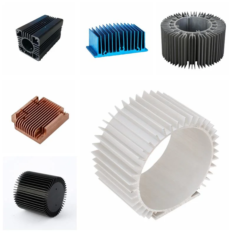 Customized Large Design Heat Sink Extruded 6061 6063 T5 Aluminum Profiles Heatsink