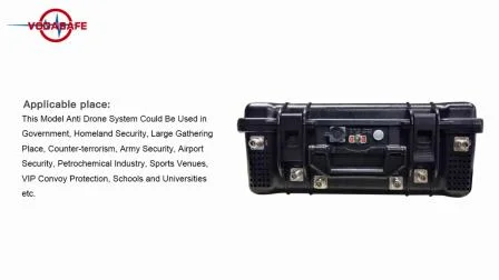 Jammer de teléfono militar portátil Pelican Case de alta potencia con estructura