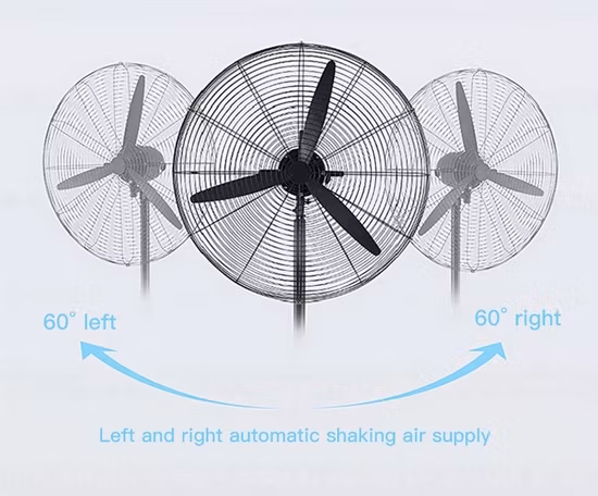 Fan eléctrica de pared industrial de alto rendimiento 18/26/30 pulgadas de fan industrial de pared